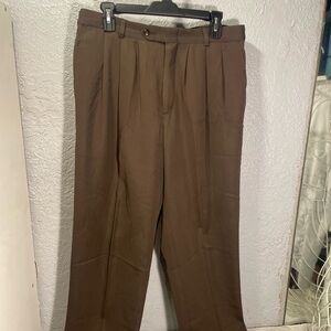 Elegant Brown Men's Dress Pants